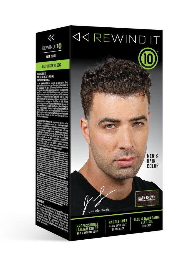 REWIND IT 10 Dark Brown Men's Hair Color - Image 1